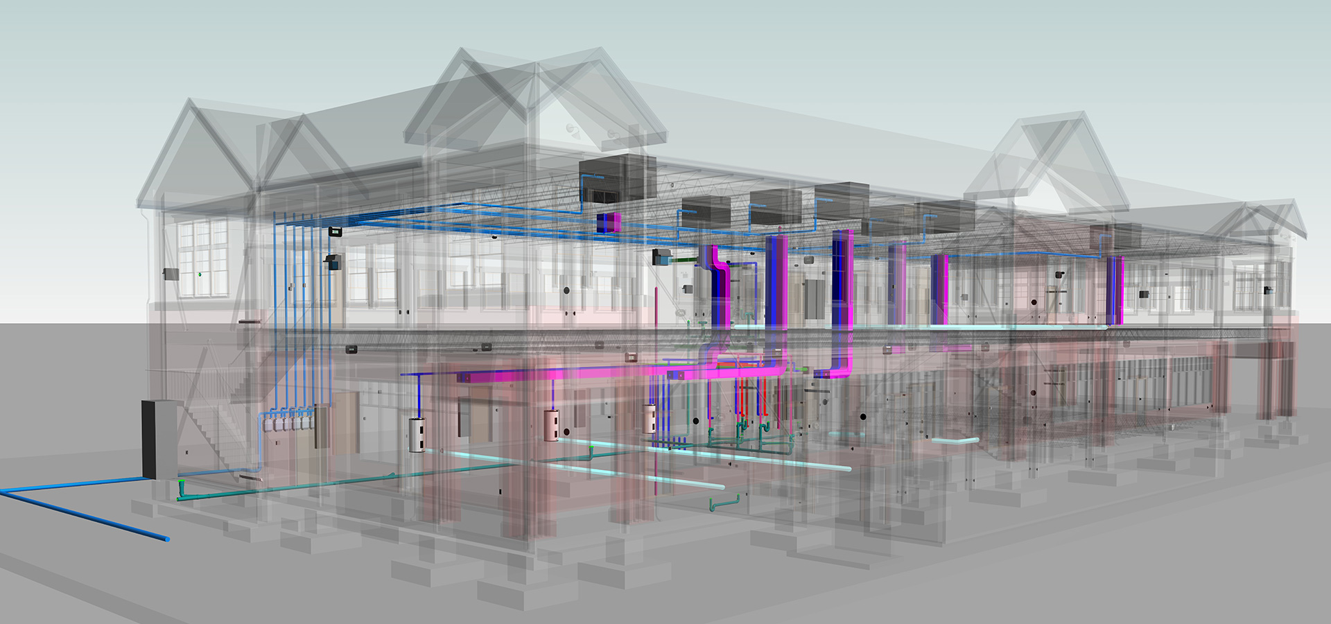 D Mep Bim Model Commercial Revit Modeling By United Bim United Bim