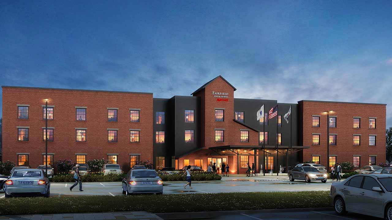 Fairfield Inn 3D Rendering- BIM Modeling-by United-BIM