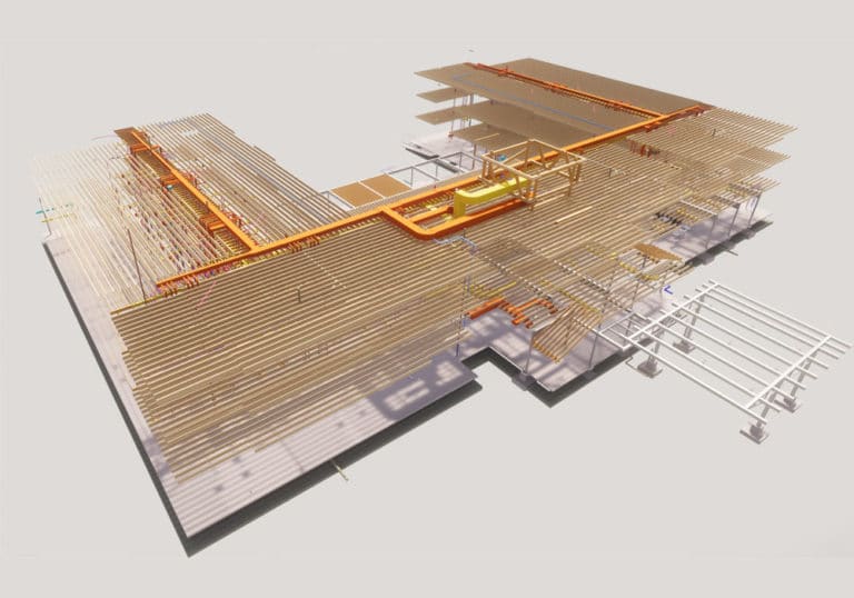 3D structural BIM model-BIM-implementation-during-hotel-construction-project- Structural modeling by United-BIM