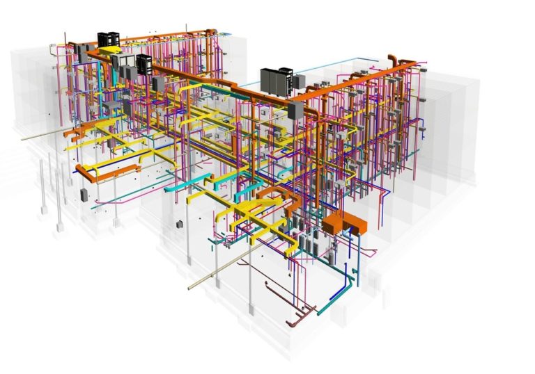 MEP Coordination of Mechanical- Electrical, Plumbing and structural model- BIM Implementation during hotel construction project by United-BIM