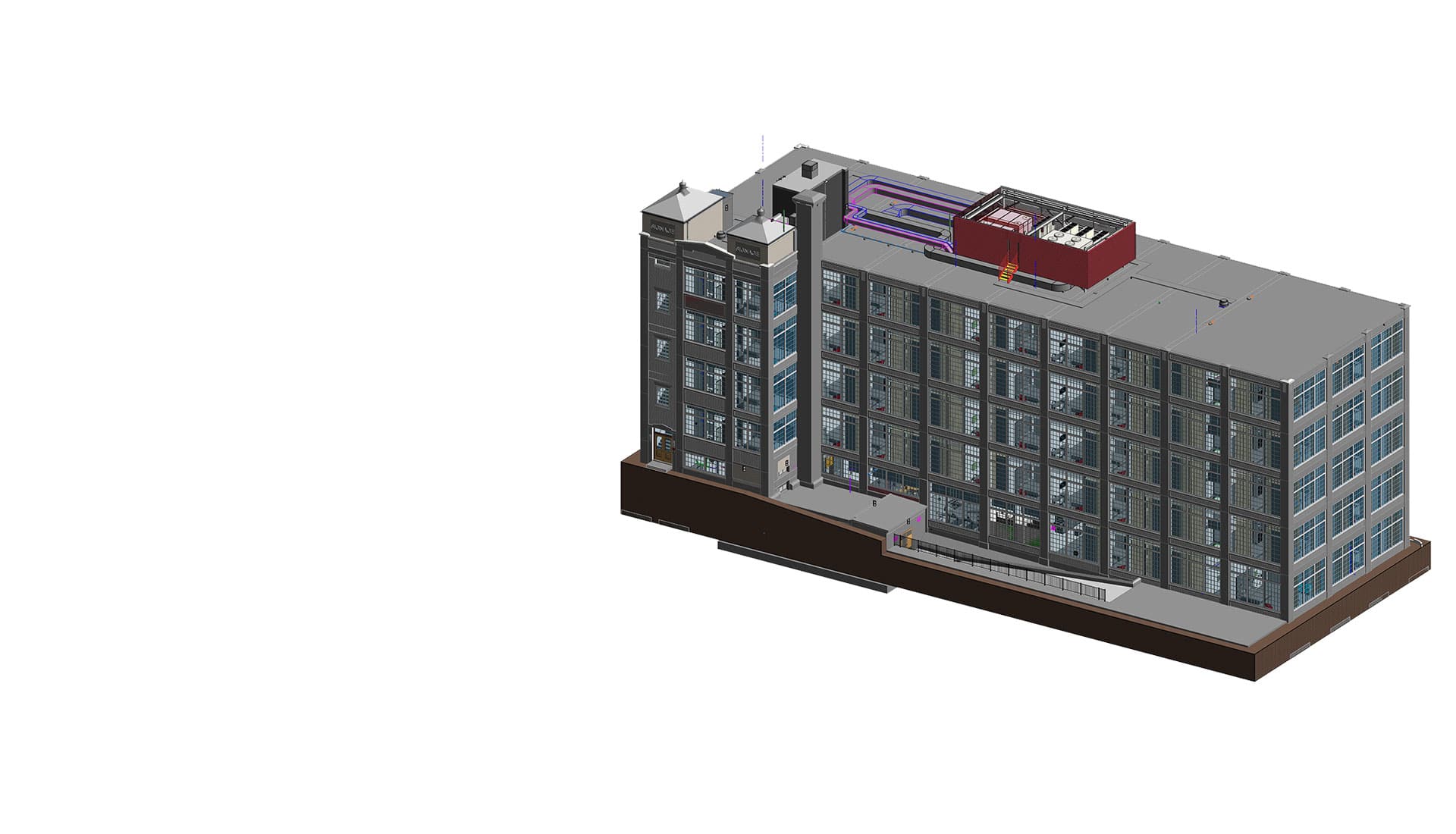 Architectural Model of hotel redesign- 3D BIM Architectural modeling ...