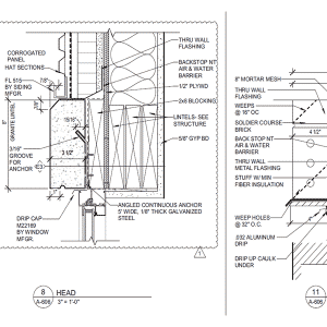 Construction Document- Section drawing-BIM Architectural modeling by United-BIM