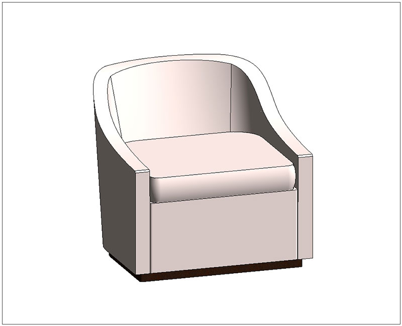 GR-105_LOUNGE-CHAIR-@-GUESTROOM-Revit-Family-Creation-Services | United-BIM