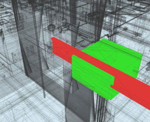 Clash-detected-between-structural-and-architectural-elements--Clash-detection-report-generated-from-Navisworks- Design Coordination Facilitated by BIM