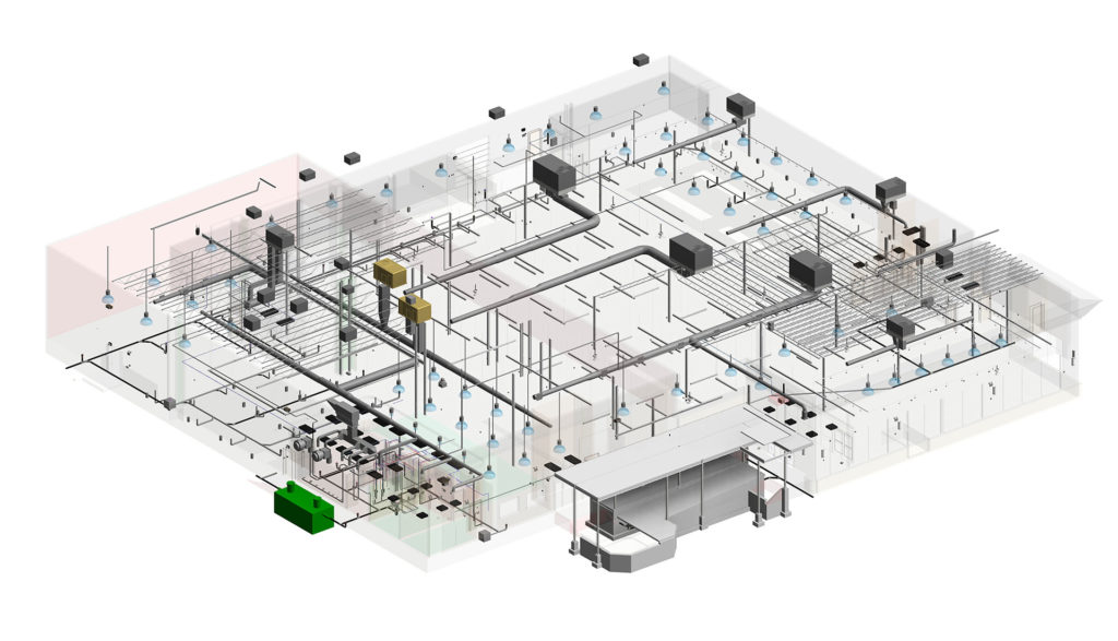 MEP Revit Modeling_Retail Store_BIM Project by United-BIM | United-BIM