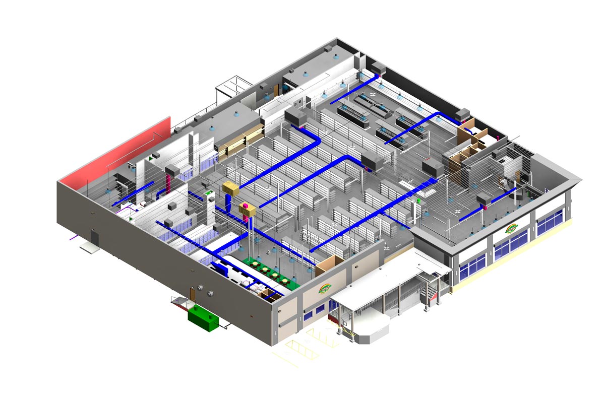 Section-View-Patidar-House-MEPFP-BIM-Modeling-Services-in-Massachusetts-by-United-BIM_