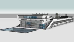 3D-Architectural-Revit-Model-Commercial Project_BIM Services by United-BIM