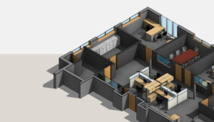 3D-Sectional-View_Revit-Architectural-Model_Office-Space_Revit-Modeling-by-United-BIM