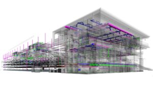 Integrated MEP and Architectural BIM Model of Commercial Project