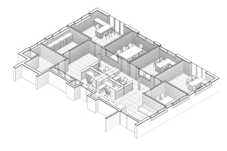 Architectural Modeling for Office Renovation Project in CT