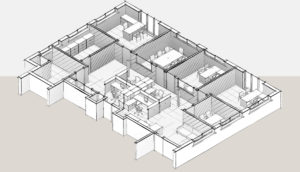 Sketched-View_Section-View_3D-Revit-Architectural-Model_Office-Space_BIM-Modeling-by-United-BIM