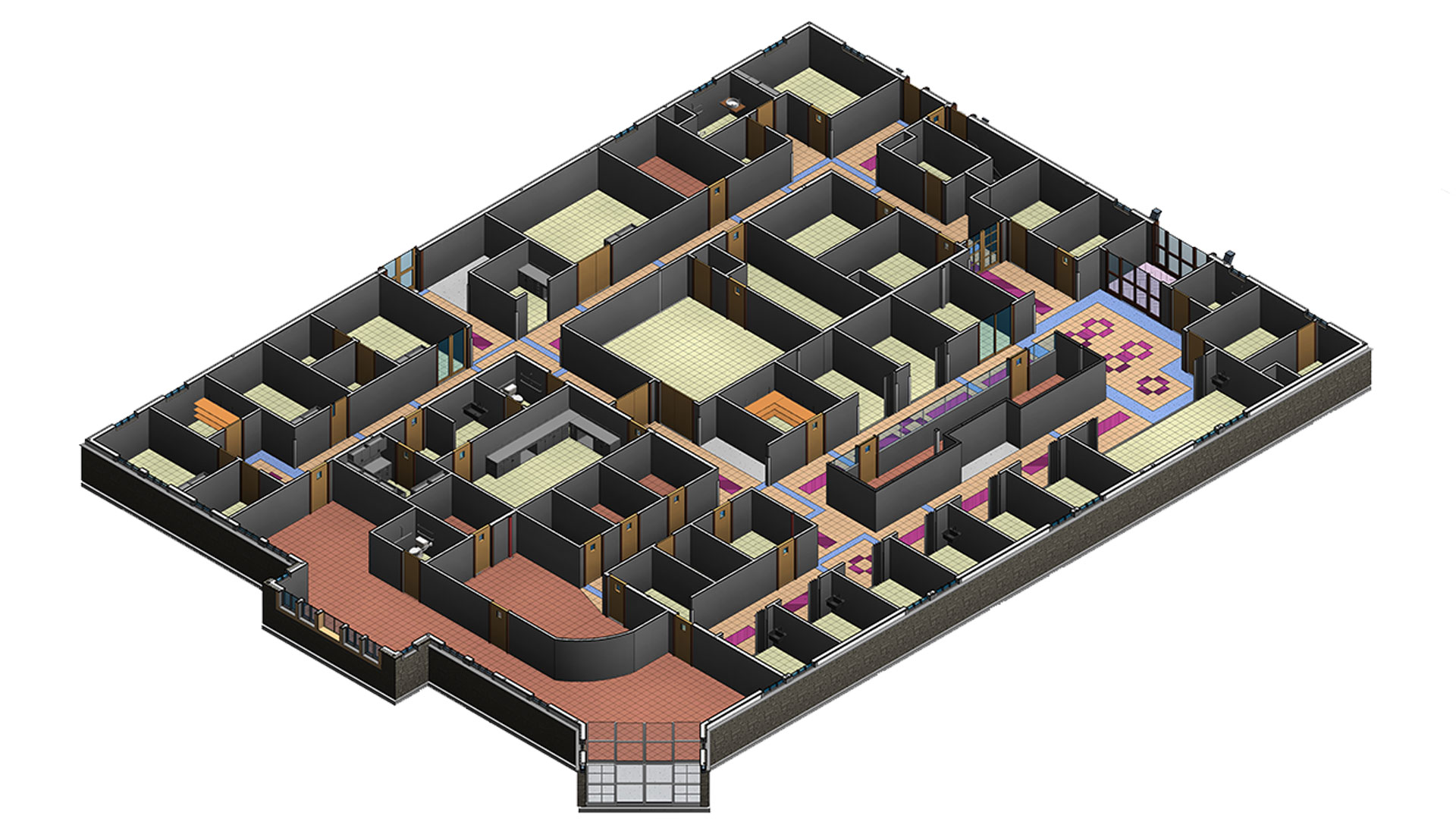 Top_Sectional_View_Architectural-Model_Backus-Hospital_Project-by ...