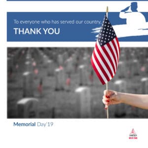 Celebrating Memorial Day 2019 | Graphic by United-BIM