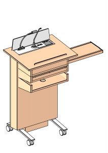 08 High Tech Column Lectern