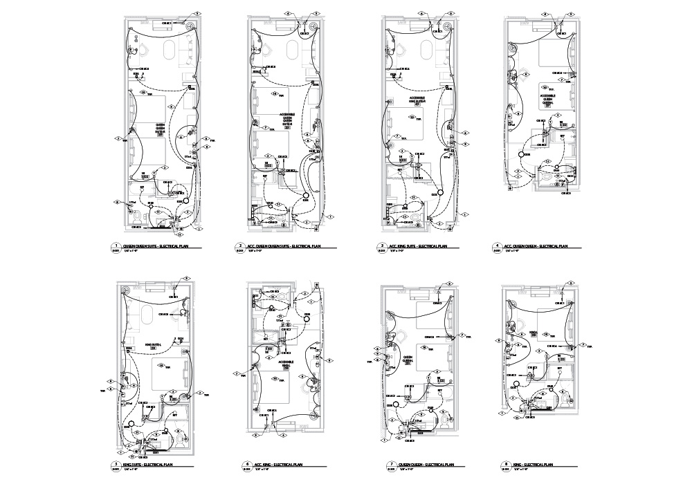 Electrical drawing of a room by United-BIM