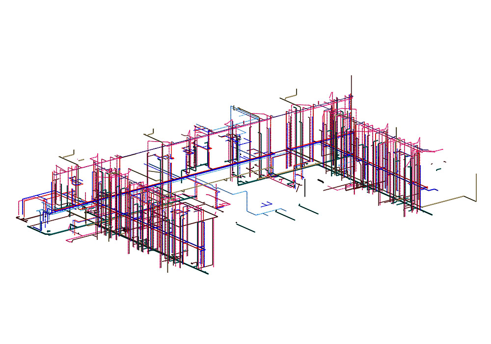 Plumbing modeling and coordination by United-BIM