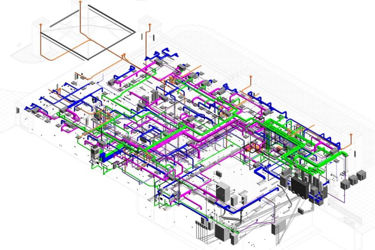 BIM Coordination for Proton Hospital Project in Danbury, CT