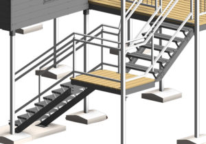 Staircase Modeling for Mult-Residential Project by United-BIM