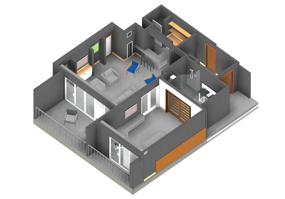 Section View Developed from Point Cloud Scan