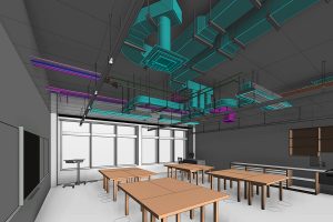 LOD 400 MEP BIM Modeling and Coordination services in Texas by United-BIM