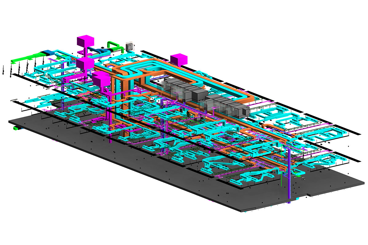 LOD 400 MEP BIM services in Texas by United-BIM | United-BIM