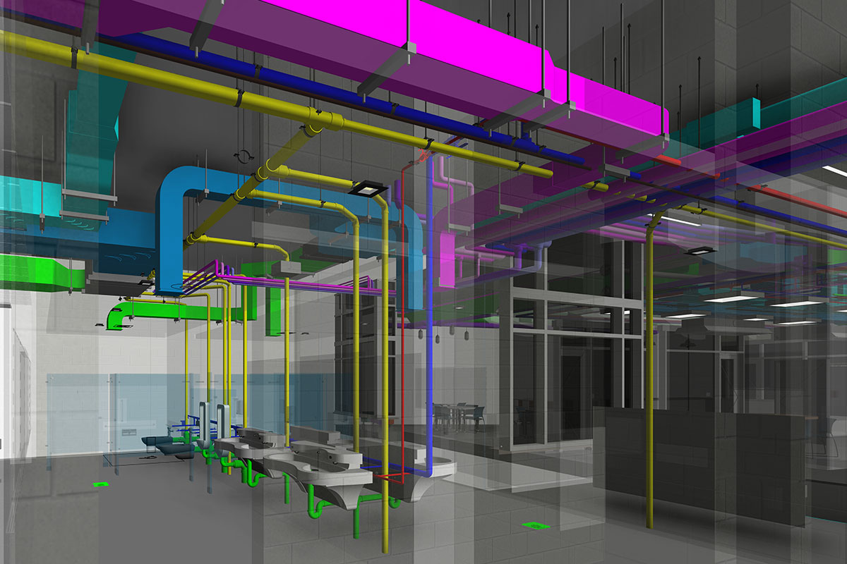 BIM-LOD-400-MEP-Modeling-and-Coordination-services-in Irvine-by-United-BIM-Inc