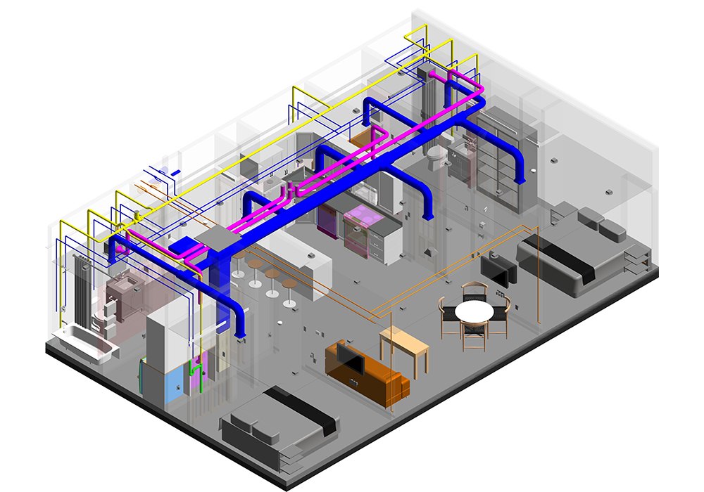 BIM MEP-Modeling-and-Coordination-Services-in New York-by-United-BIM-Inc