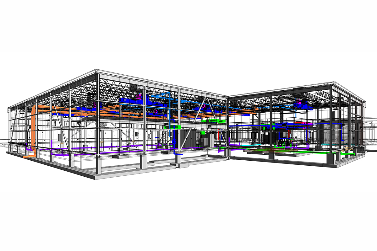 MEP-FP BIM Modeling and Coordination Services of Manufacturing Project in Connecticut