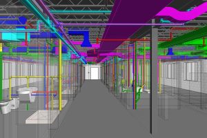 MEP BIM Modeling services for a Boston Medical Center by United-BIM