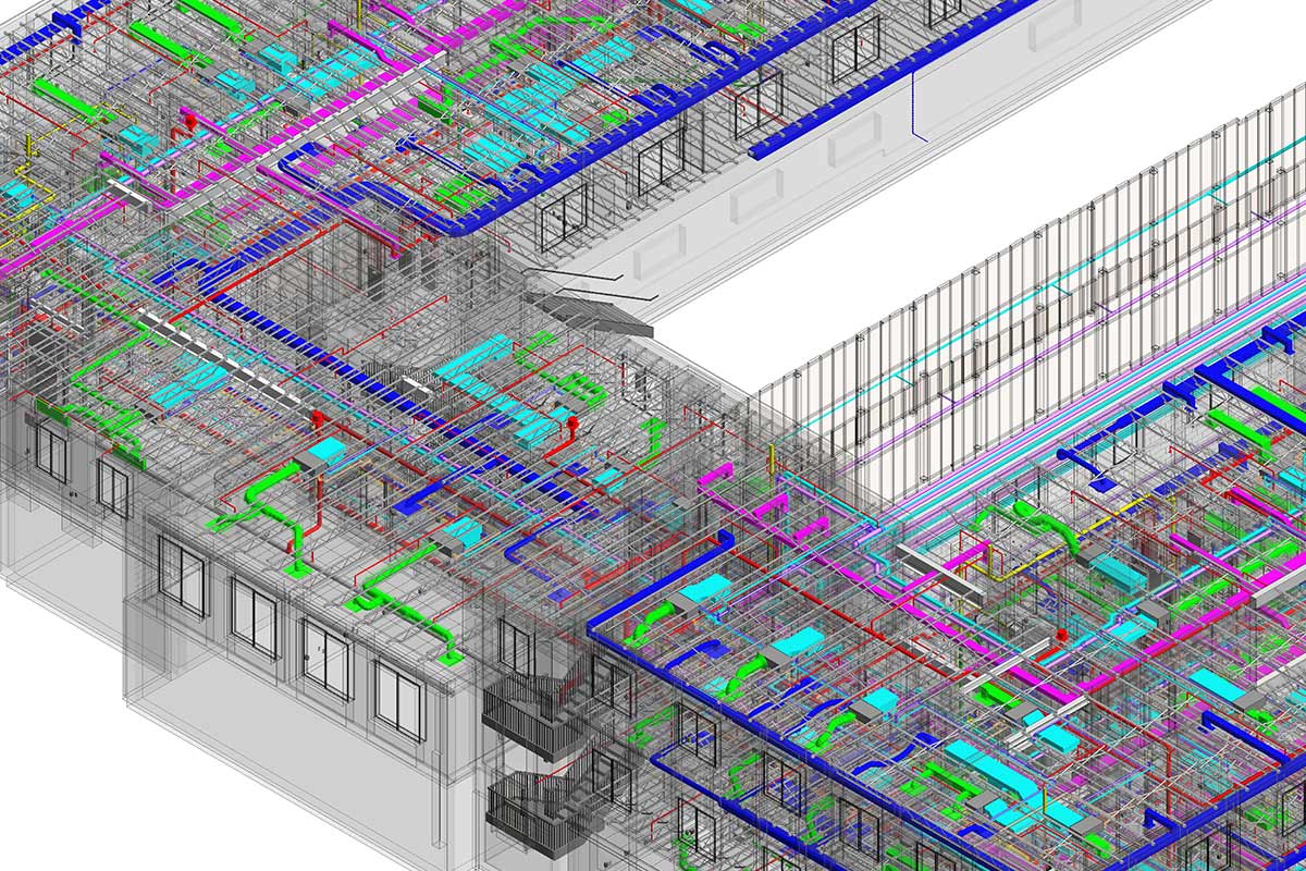 BIM Modeling and Coordination services for a Boston Medical Center by United-BIM Inc.
