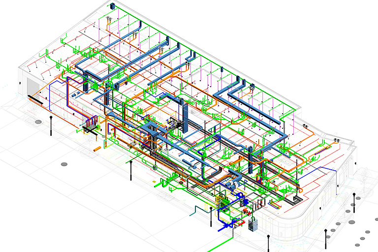 Plumbing Model of Residential Project _United-BIM | United-BIM