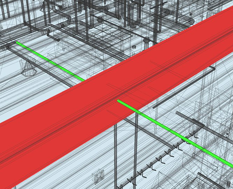 Clash-detected-between-structural-element-and-plumbing-pipe-Clash-detection-report-generated-from-Navisworks